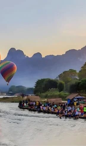 Hot Air Balloon Ride to Nam Xay Viewpoint 